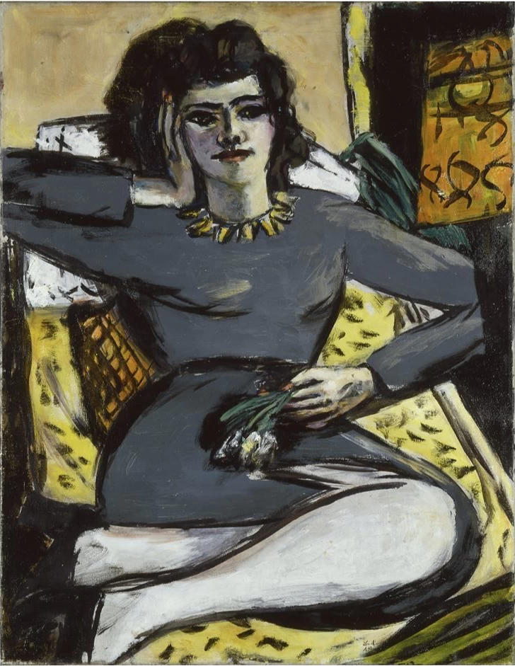 Donna a riposo con garofani - Sprengel Museum Hannover